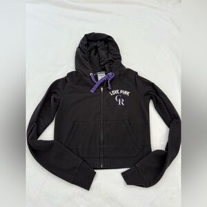 Vintage Victoria's Secret PINK Small Colorado Rockies Hoodie